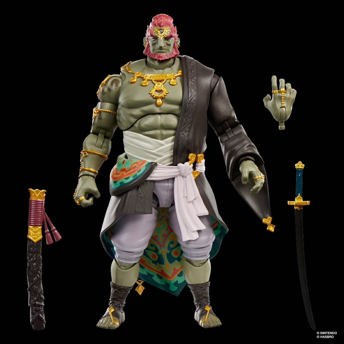 ハズブロ(Hasbro)ゼルダの伝説 ヒーローズ・オブ・ハイラル ガノンドロフ、『ゼルダの伝説 ティアーズ オブ ザ キングダム』プレミアム コレクション用 19cm アクションフィギュア G4419 正規品